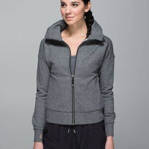 Lululemon Hug It Out Jacket Heathered Grey 4